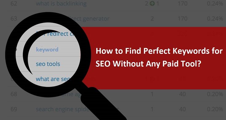 How to Find Perfect Keywords for SEO Without any Paid Tool?