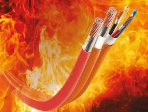 Why are fire resistant cables important for safety?