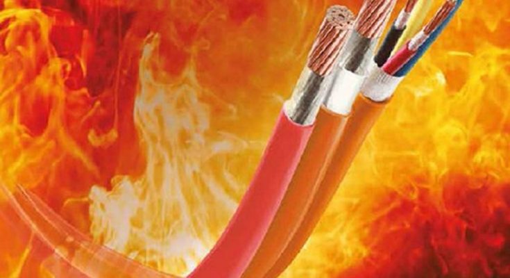 Why are fire resistant cables important for safety?